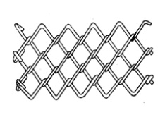 Сетка металлическая плетеная (рабица) 2.5х(35х35)х1500х10000 ГОСТ 5336-80 С полимер